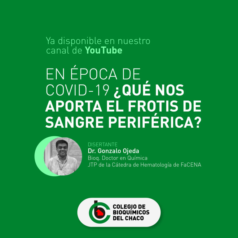 Charla abierta  “En época de COVID 19 ¿Qué nos aporta el frotis de sangre periférica?
