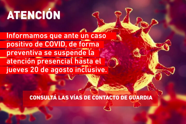 Atención presencial suspendida