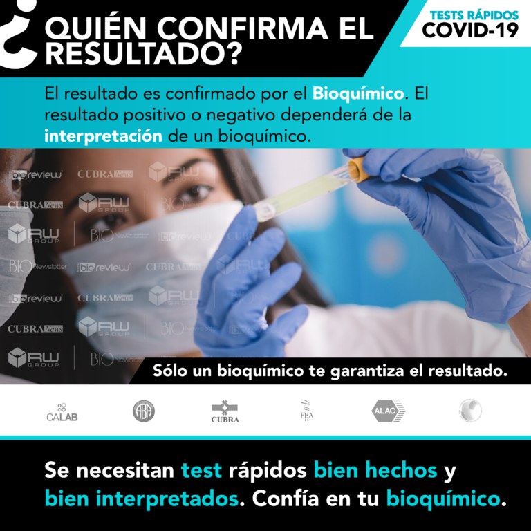 Test Rápido COVID-19: ¿Quién confirma el resultado?