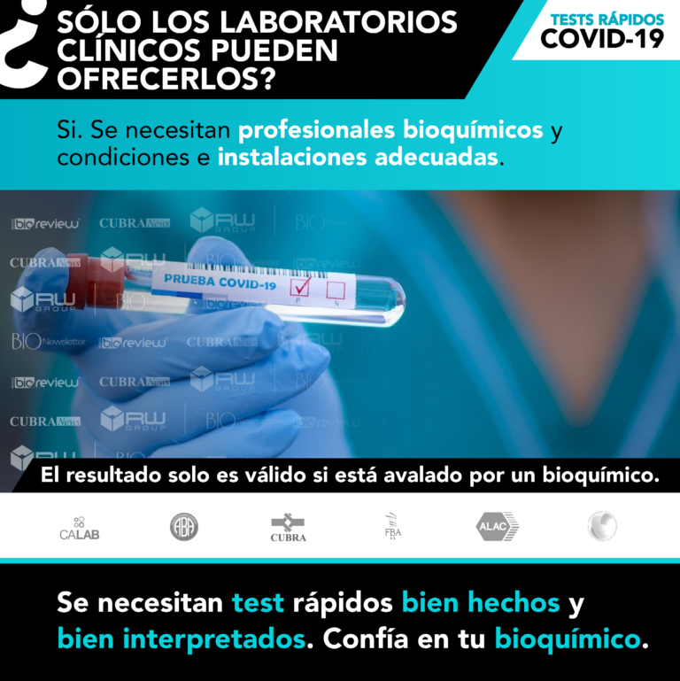Test Rápido COVID-19: ¿Sólo los laboratorios clínicos pueden ofrecerlos?