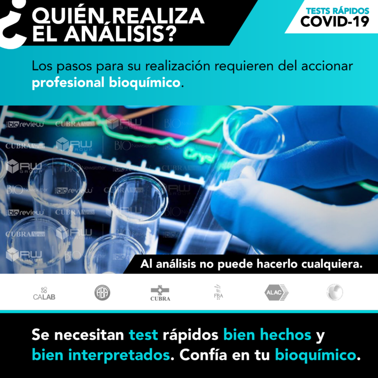 Test Rápido COVID-19: ¿Quién realiza el análisis?
