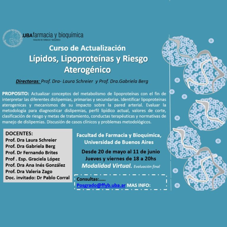 Curso de Posgrado “Lípidos, Lipoproteínas y Riesgo Aterogénico”