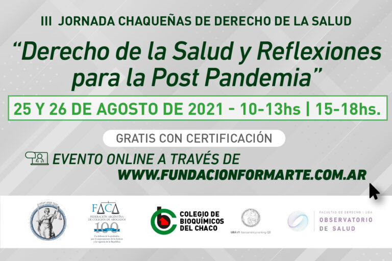 III Jornada Chaqueñas de Derecho de la Salud