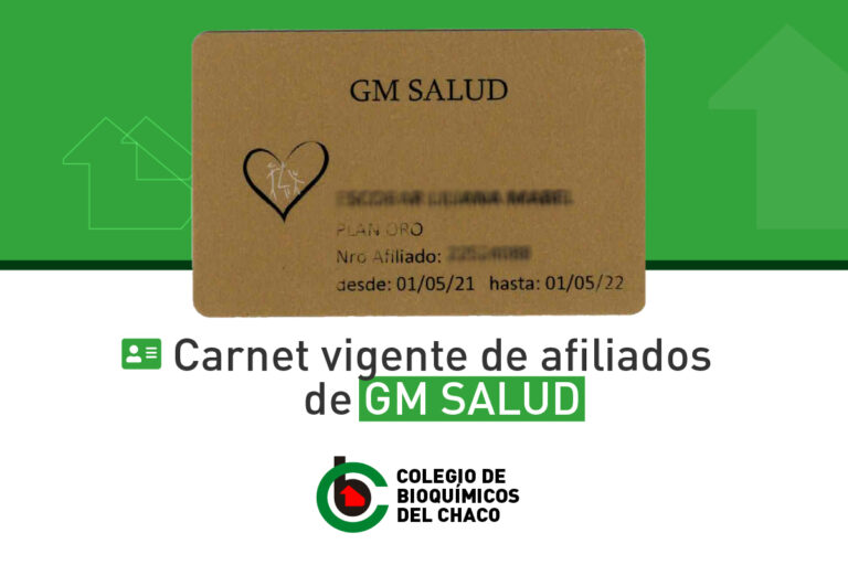 GM SALUD: Recordatorio de credencial válida