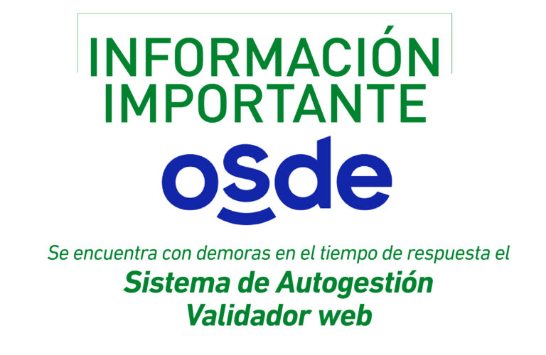 OSDE: Validador Caído