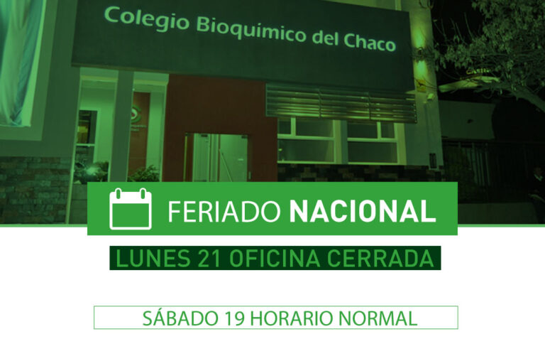 Lunes 21 Feriado Nacional