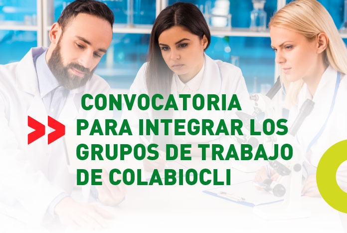 Convocatoria para la integración de los Grupos de Trabajo de COLABIOCLI