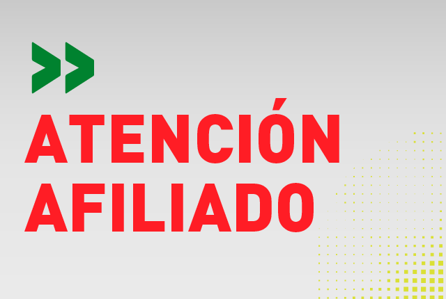 ATENCIÓN AFILIADO: Unión Personal con Convenio Activo
