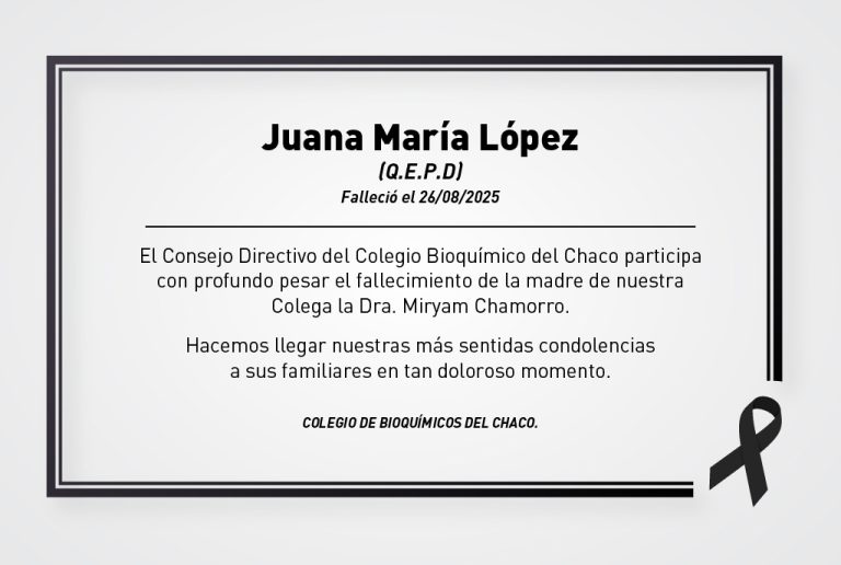 Fallecimiento Juana María López